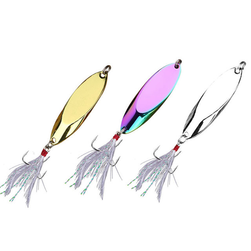 Fishing Lure Spinner - 1pc 2.5g-35g Metal Spoon Lure Sharp