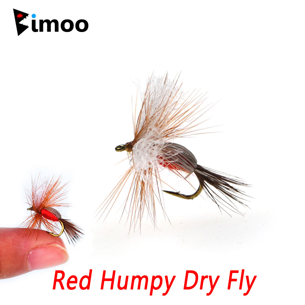 Fishing Lure Topwater - Bimoo 6PCS 14# Barb Brown Hackle