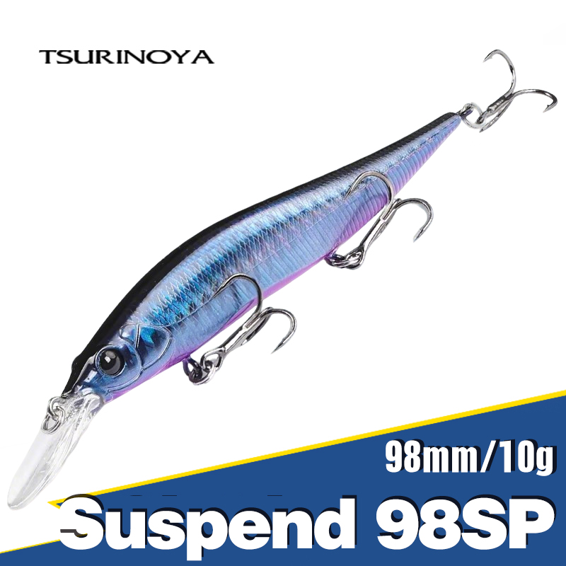 Fishing Lure Spinnerbait - TSURINOYA Suspend Minnow AURORA 98SP Fishing
