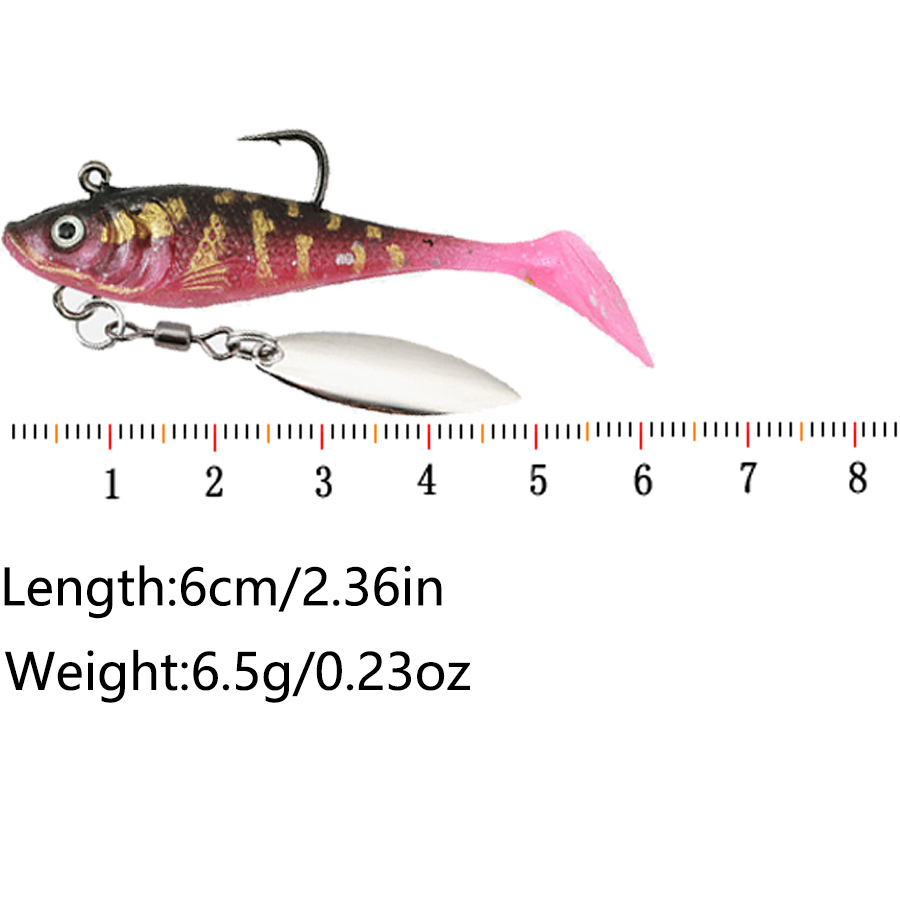 5PCS T-Tail Soft Bait Artifici - Fishing Lure Spinner ulasan dan harga