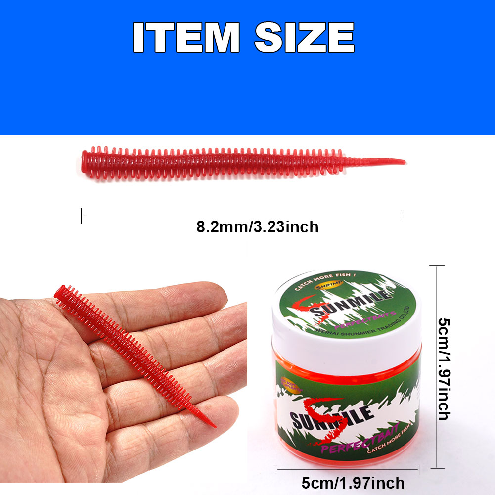 SUNMILE 10pcs Sand Worm Lures  - Fishing Lure Soft Plastic ulasan dan harga