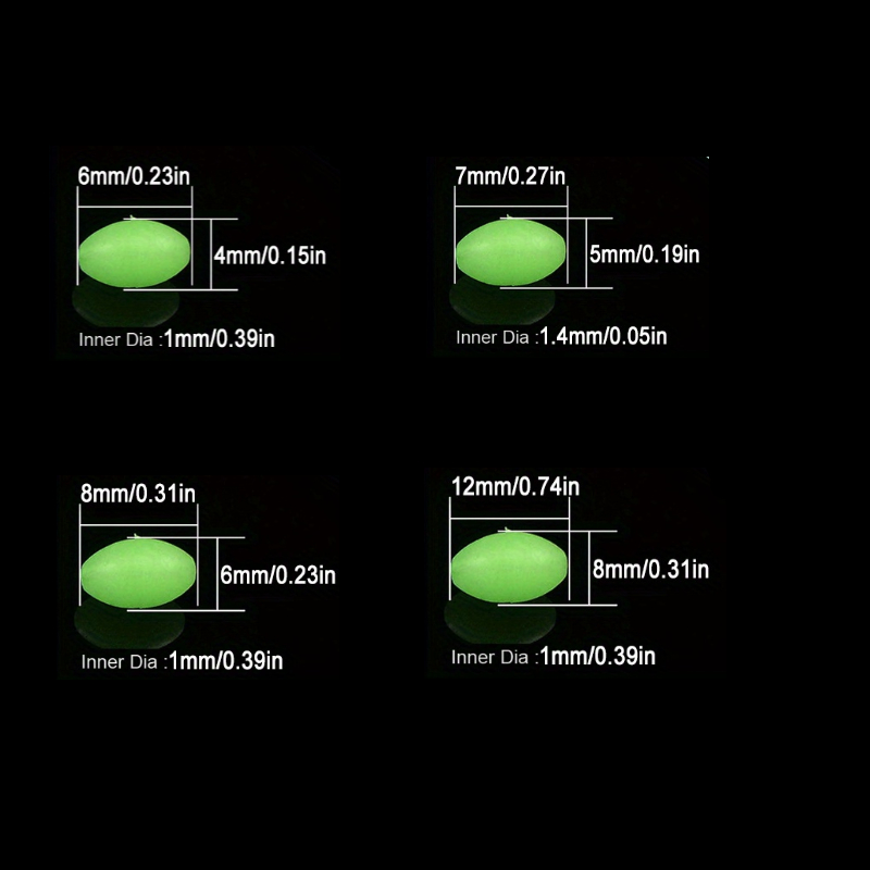100pcs/lot Oval Night Luminous - Fishing Lure Topwater ulasan dan harga