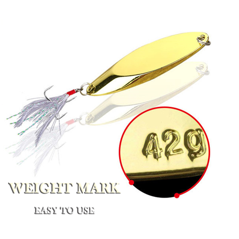 1pc 2.5g-35g Metal Spoon Lure  - Fishing Lure Spinner ulasan dan harga