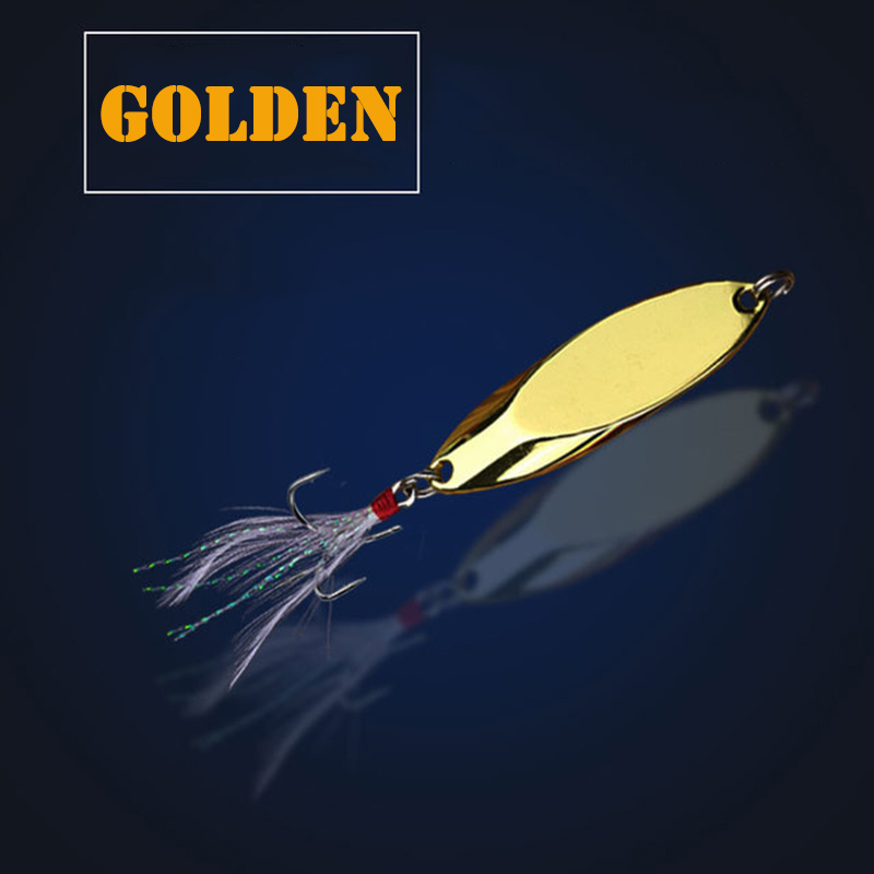1pc 2.5g-35g Metal Spoon Lure  - Fishing Lure Spinner ulasan dan harga