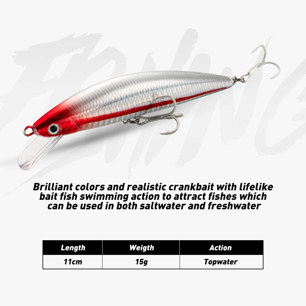 Fishing Lure Sinking Minnow 13 - Fishing Lure Jerkbait ulasan dan harga