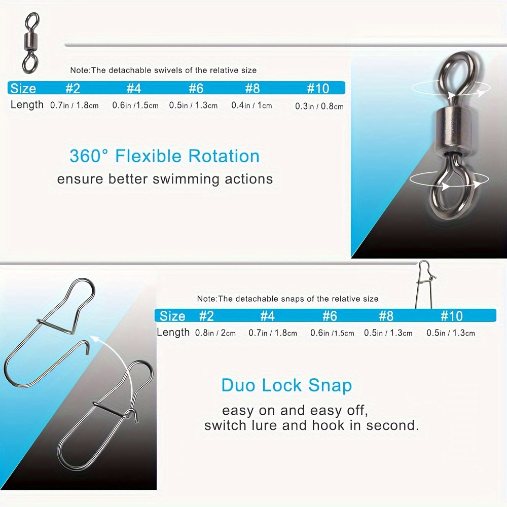 95/210 PCS Set Fishing Connect - Fishing Lure Accessories ulasan dan harga