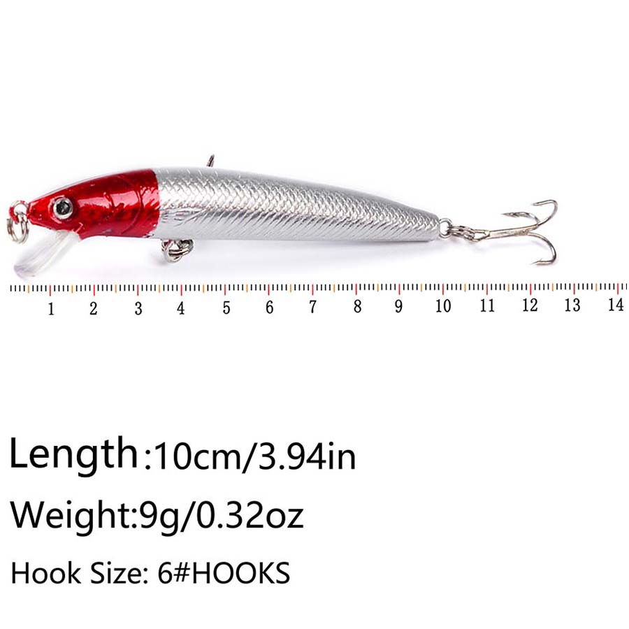 10PCS Jerkbait Minnow Swimbait - Fishing Lure Jerkbait ulasan dan harga