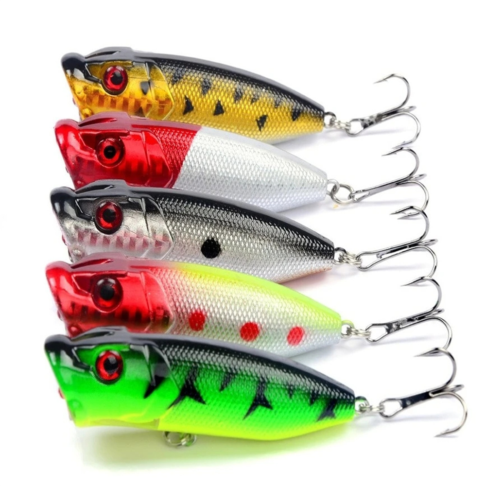 5Pcs Popper Fishing Lures 3d E - Fishing Lure Topwater ulasan dan harga