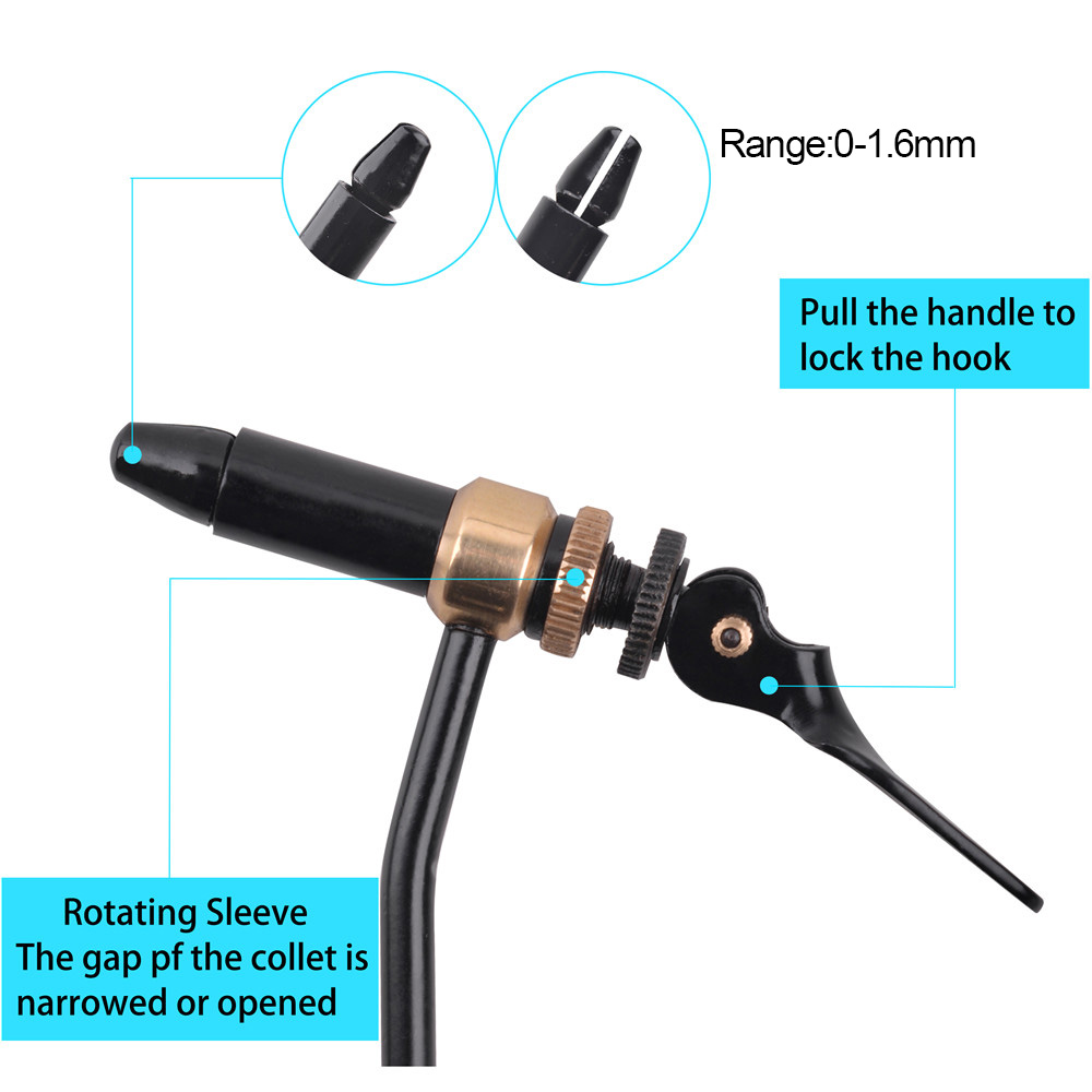 Rotary Fly Tying Vise Tool Saf - Fishing Lure Jig ulasan dan harga