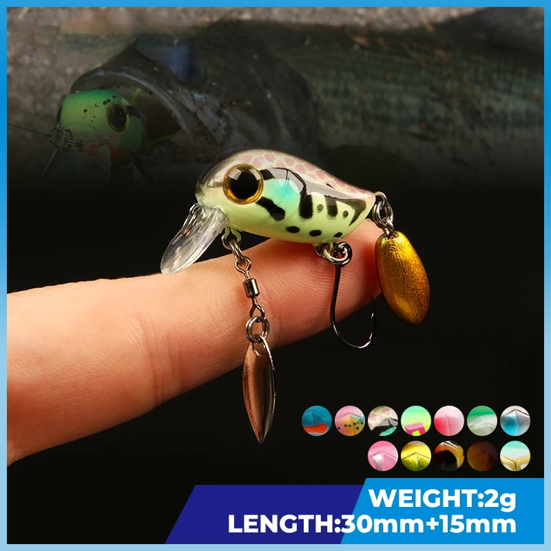 Floating Micro Crankbaits 30mm - Fishing Lure Topwater ulasan dan harga