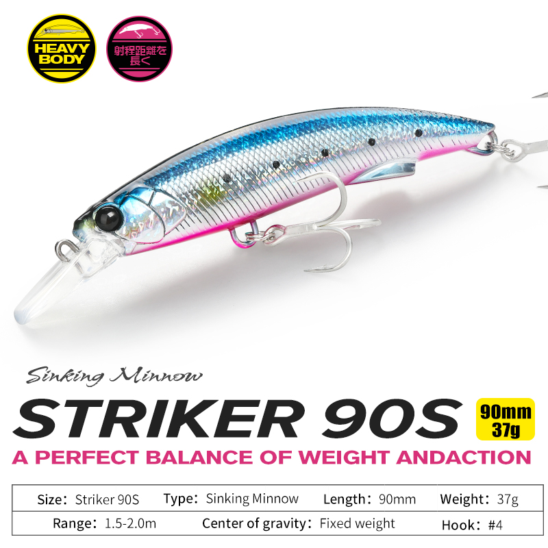 TSURINOYA 90S Heavy Minnow Sin - Fishing Lure Buzzbait ulasan dan harga