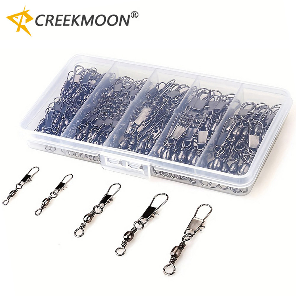 100Pcs/Lot 4#6#8#10#12# Swivel - Fishing Lure Accessories ulasan dan harga