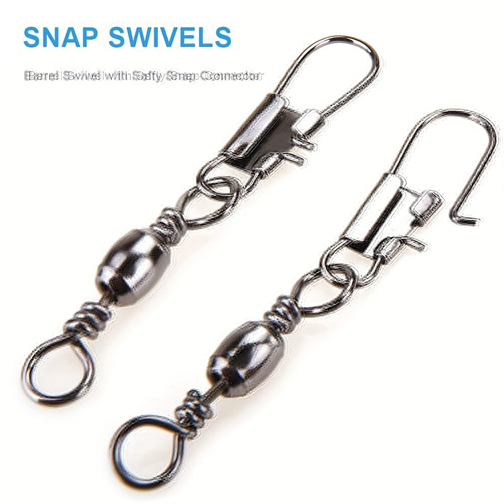 100Pcs/Lot 4#6#8#10#12# Swivel - Fishing Lure Accessories ulasan dan harga