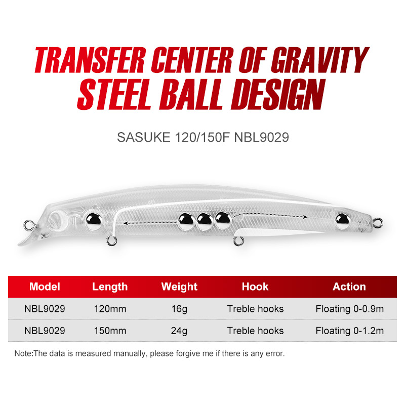 NOEBY Sasuke Minnow Fishing Lu - Fishing Lure Topwater ulasan dan harga