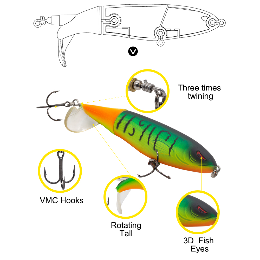 Hunthouse Whopper Plopper Hard - Fishing Lure Popper ulasan dan harga
