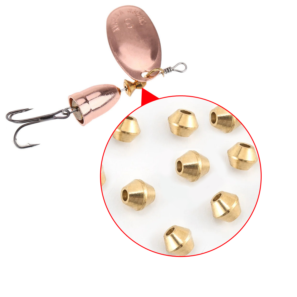 40pcs DIY Lure Brass Fishing B - Fishing Lure Spinnerbait ulasan dan harga