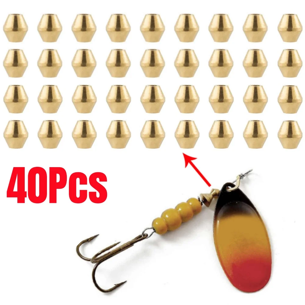 40pcs DIY Lure Brass Fishing B - Fishing Lure Spinnerbait ulasan dan harga