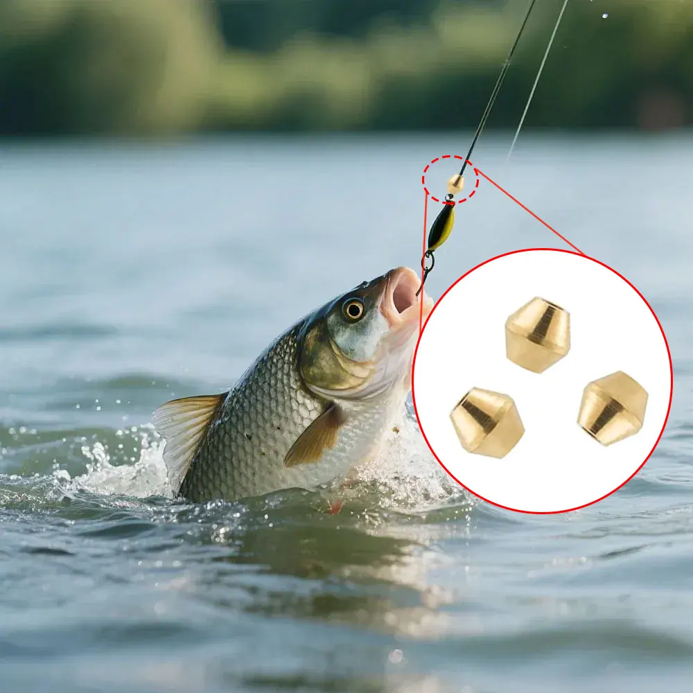 40pcs DIY Lure Brass Fishing B - Fishing Lure Spinnerbait ulasan dan harga