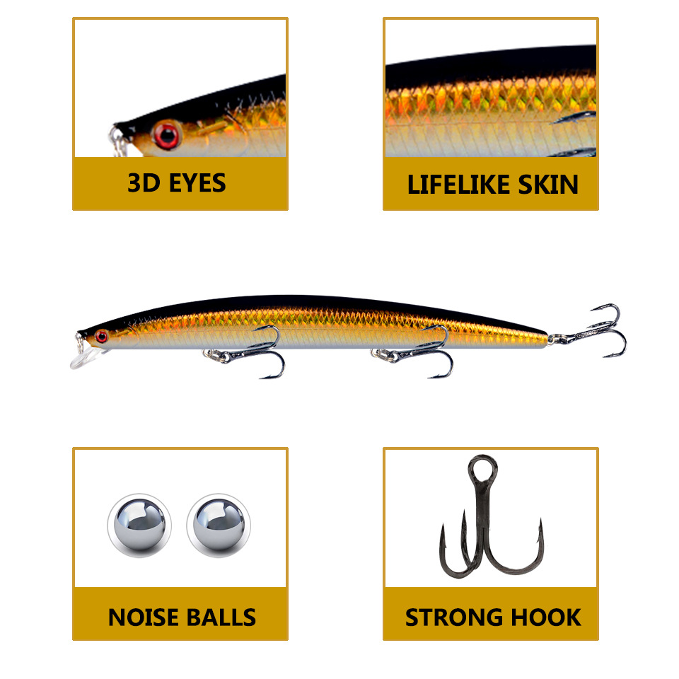 18cm 24g Minnow Fishing Lure L - Fishing Lure Crankbait ulasan dan harga
