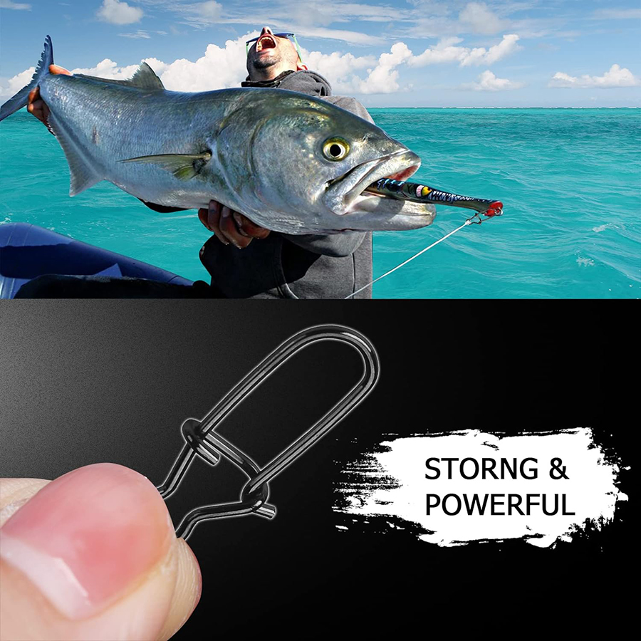 50Pcs Crankbait Snaps Stainles - Fishing Lure Crankbait ulasan dan harga
