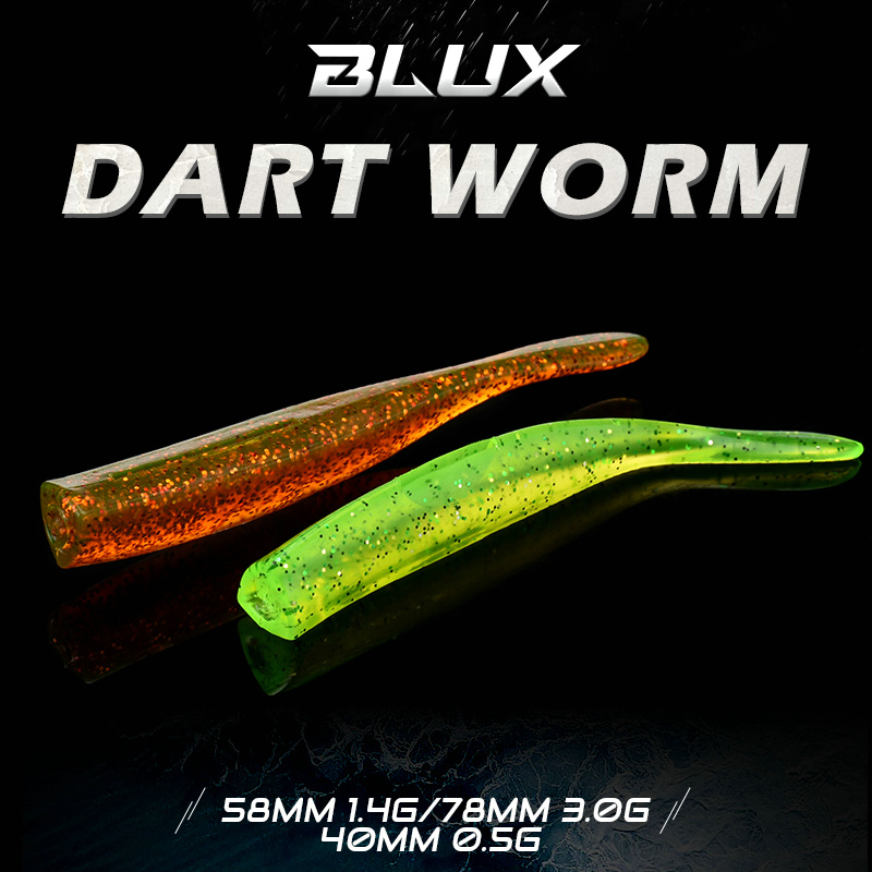 BLUX New Dart Worm Soft Bait 5 - Fishing Lure Spinner ulasan dan harga