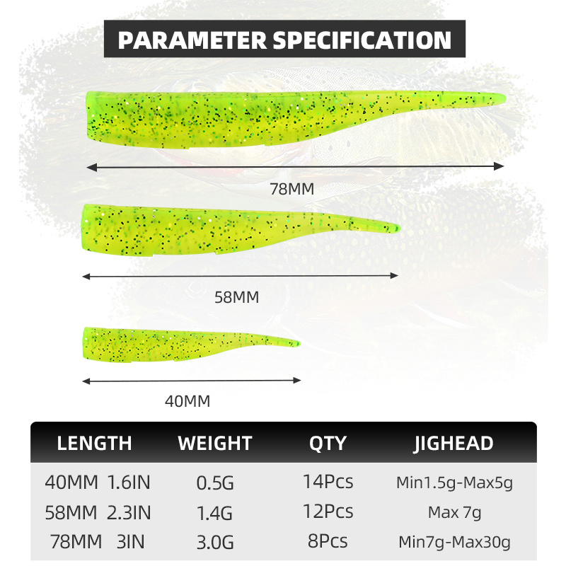 BLUX New Dart Worm Soft Bait 5 - Fishing Lure Spinner ulasan dan harga