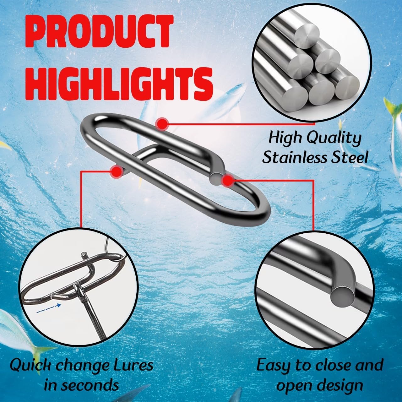 9KM Fishing Snap Kit 110pcs Po - Fishing Lure Kit ulasan dan harga