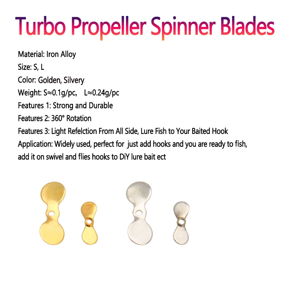 Bimoo 20pcs S L Turbo Propelle - Fishing Lure Blade Bait ulasan dan harga