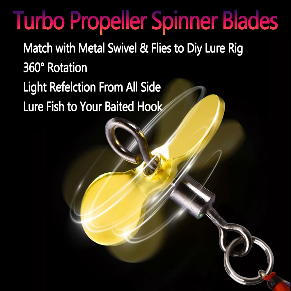 Bimoo 20pcs S L Turbo Propelle - Fishing Lure Blade Bait ulasan dan harga