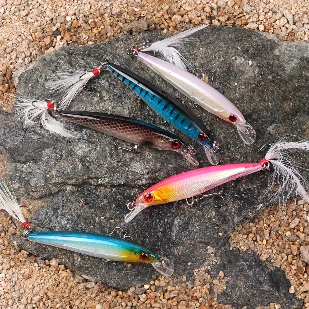 5pcs/box Laser 3D Eyes Bionic  - Fishing Lure Box ulasan dan harga