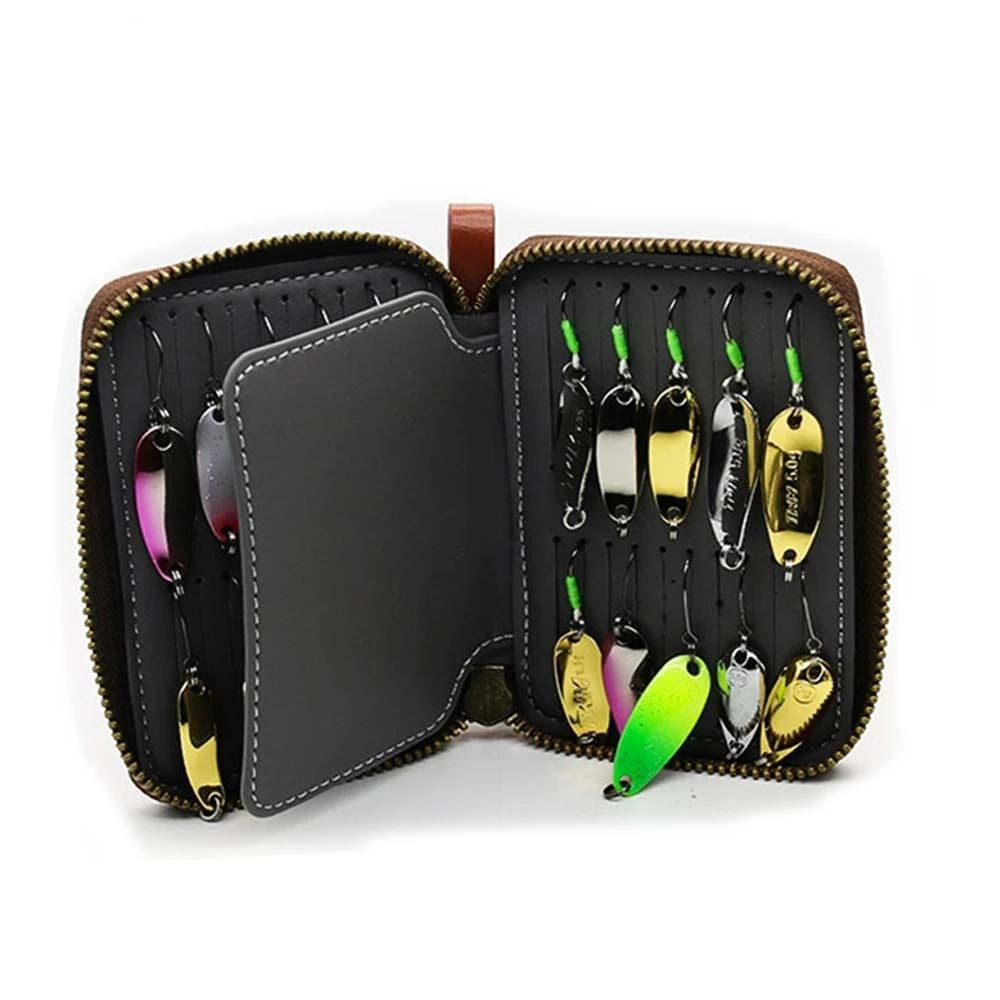 PU Leather Lure Wallet Bag Car - Fishing Lure Spinnerbait ulasan dan harga