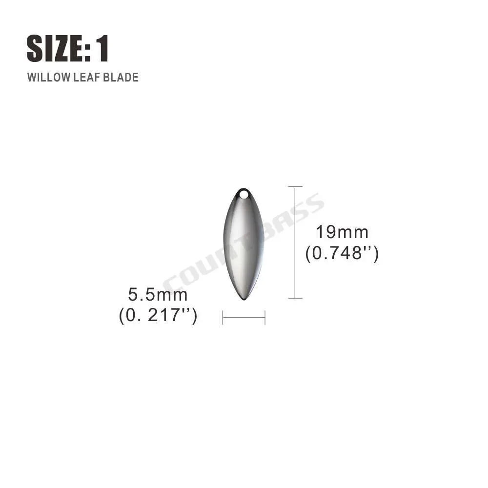 Countbass 50pcs Size 1-6 Nicke - Fishing Lure Blade Bait ulasan dan harga