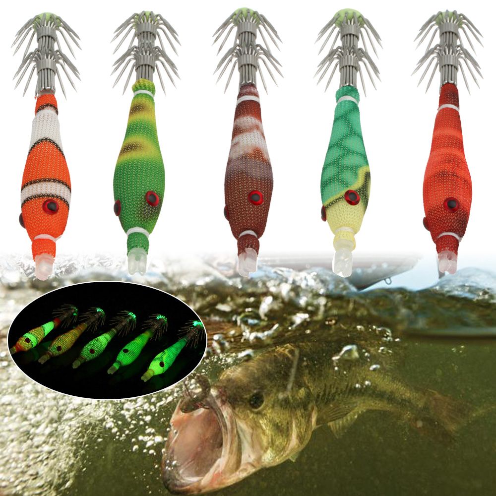 5pcs 60mm 3.3g Mini Squid Tata - Fishing Lure Topwater ulasan dan harga