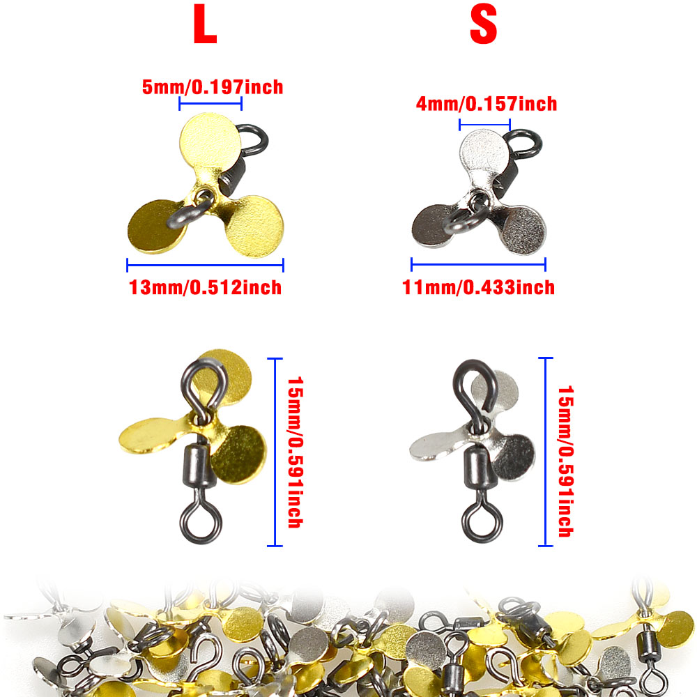 20Pcs Spiral Blade Fishing Pro - Fishing Lure Blade Bait ulasan dan harga