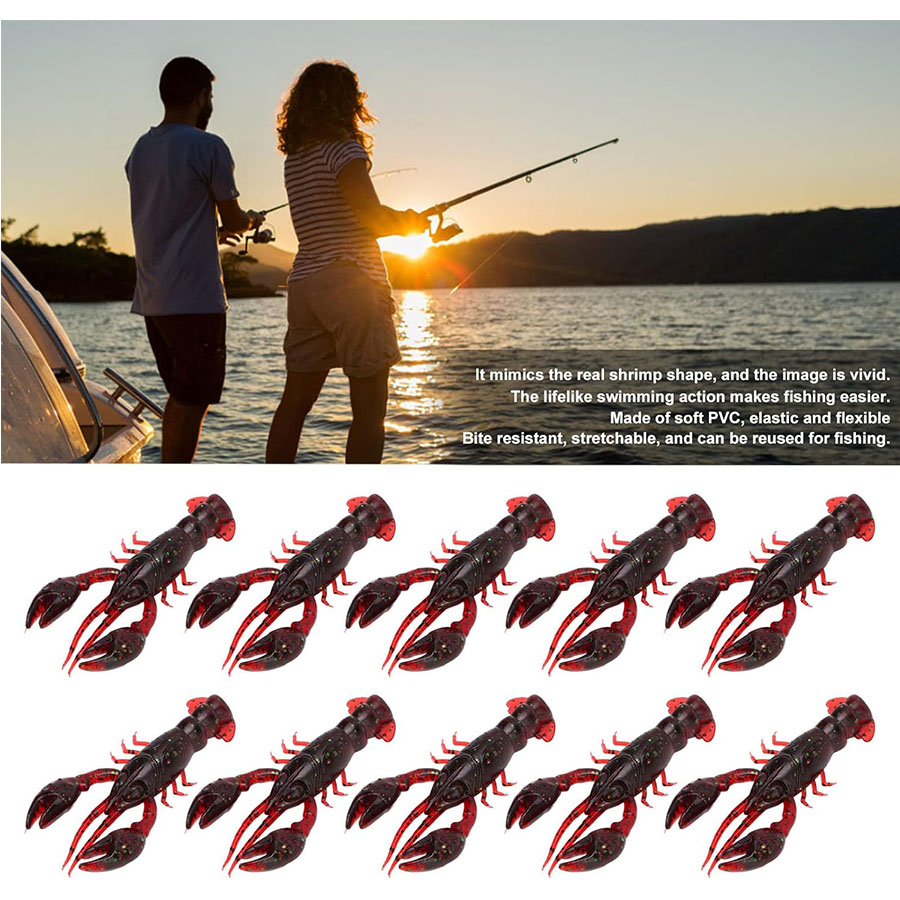 20pcs Crawfish Artificial Bait - Fishing Lure Swimbait ulasan dan harga