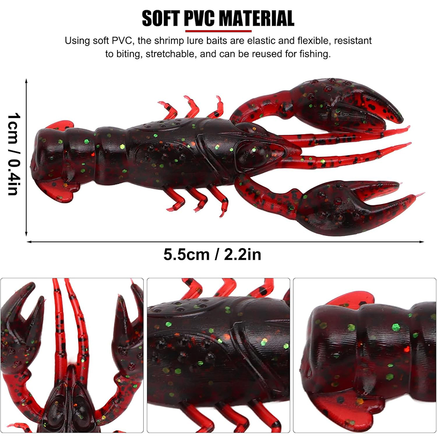 20pcs Crawfish Artificial Bait - Fishing Lure Swimbait ulasan dan harga