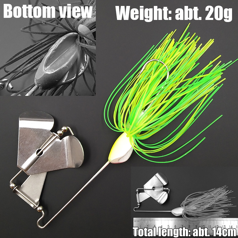 wusanban Lunker Spinner Baits  - Fishing Lure Blade Bait ulasan dan harga