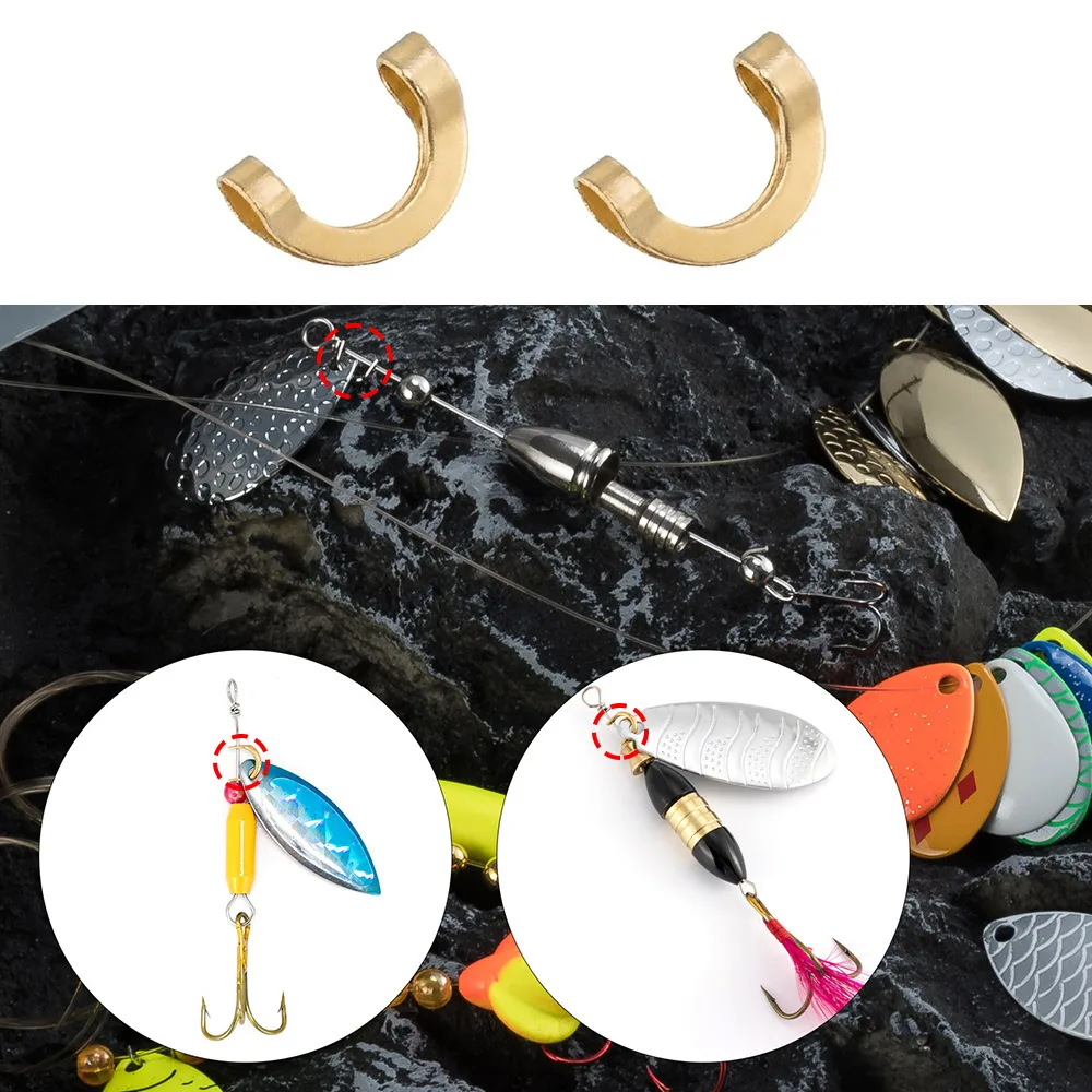 100pcs Fishing U Shaped Fixed  - Fishing Lure Spinnerbait ulasan dan harga