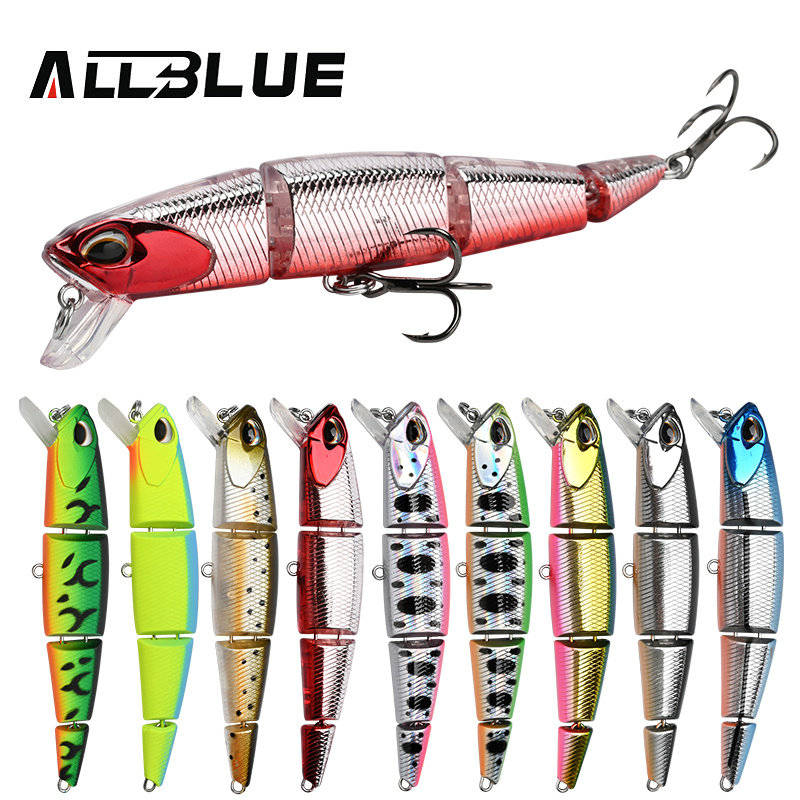 ALLBLUE Professional Jointed S - Fishing Lure Popper ulasan dan harga