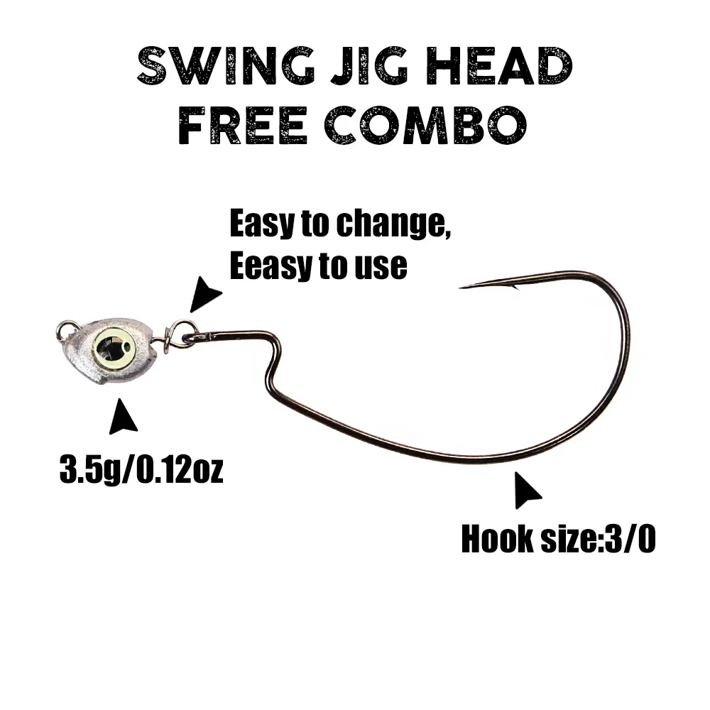B&U Swing Jig Head Cheburashka - Fishing Lure Jig ulasan dan harga