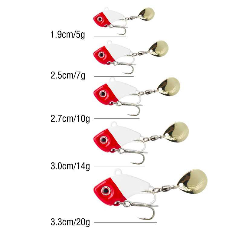 6PC 5g/7g/10g/14g/20g Rotating - Fishing Lure Spinnerbait ulasan dan harga